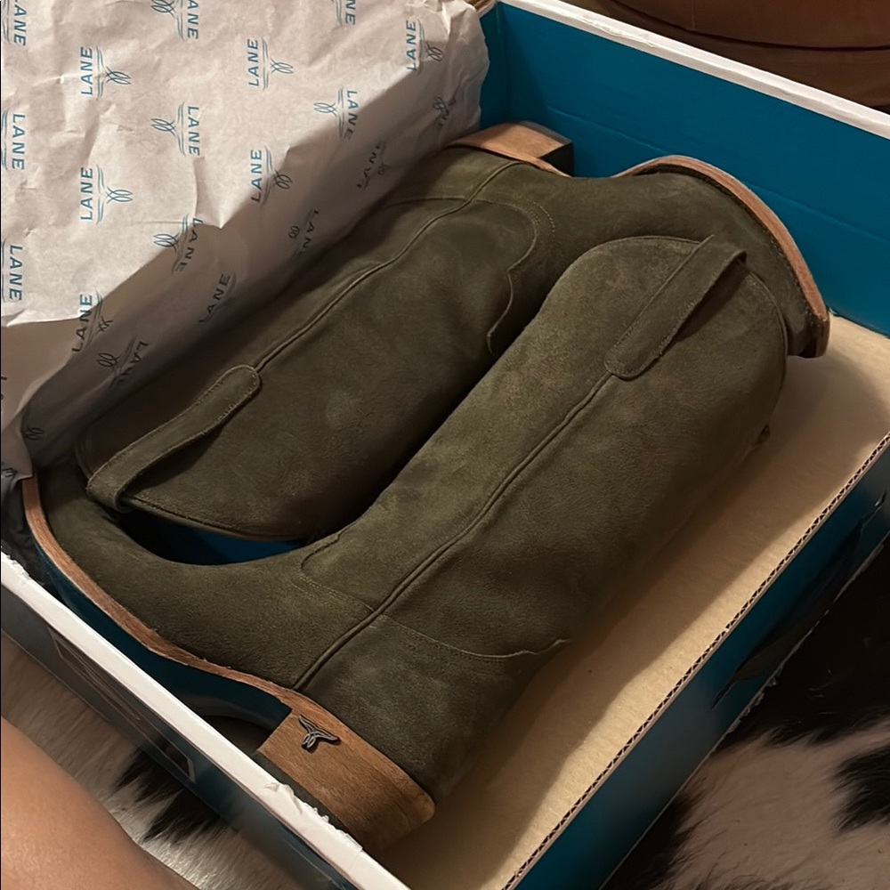 Lane Women's Olive Green Boots